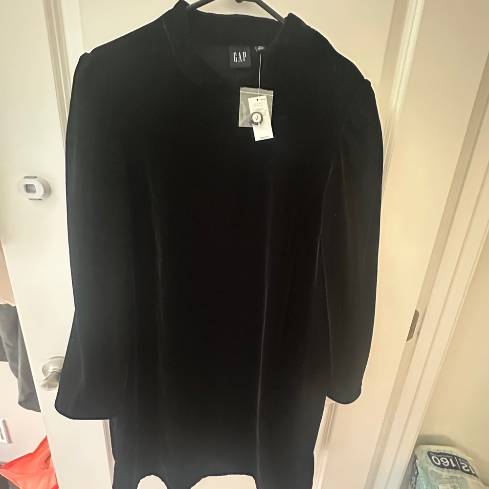 GAP Classic Black Velvet Dress